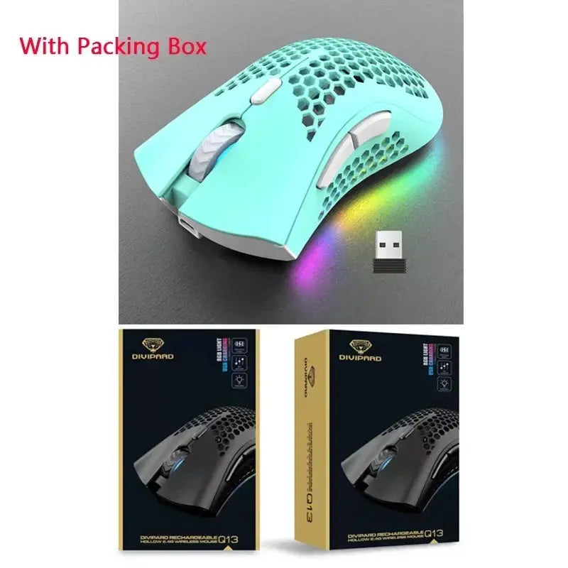 BM600 – Souris Gaming Sans Fil Honeycomb RGB 2.4GHz TechVisio