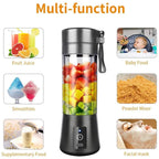 Portable Blender,Smoothie Blender,Mini Blender For Shakes And Smoothies,USB Rechargeable Home Travel Fruit Juicer Cup TechVisio
