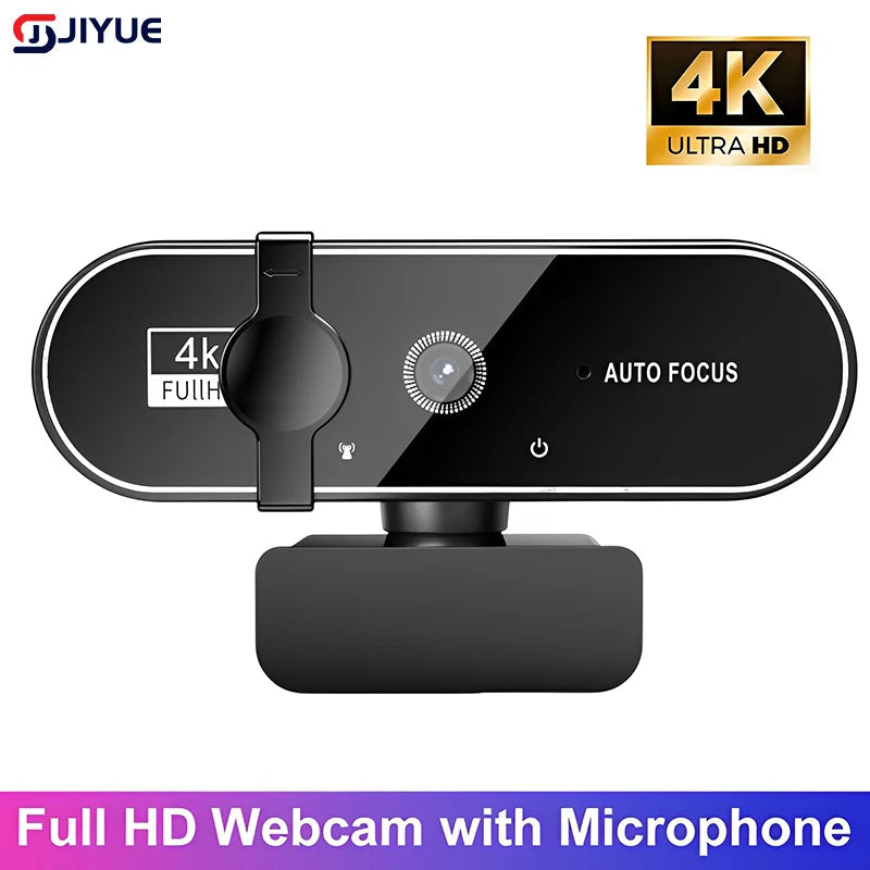 4K Webcam Video Camera 2K Autofocus Streaming Web Cam With Microphone Full HD 1080P Webcams for PC/Computer/Laptop TechVisio