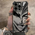New HotAnime Cool BLEACH Plating Case For iPhone 16 15 14 13 12 11 Pro Max X XR XSMax 7 8 6 Plus Anti-Fall Airabag Back Cover TechVisio