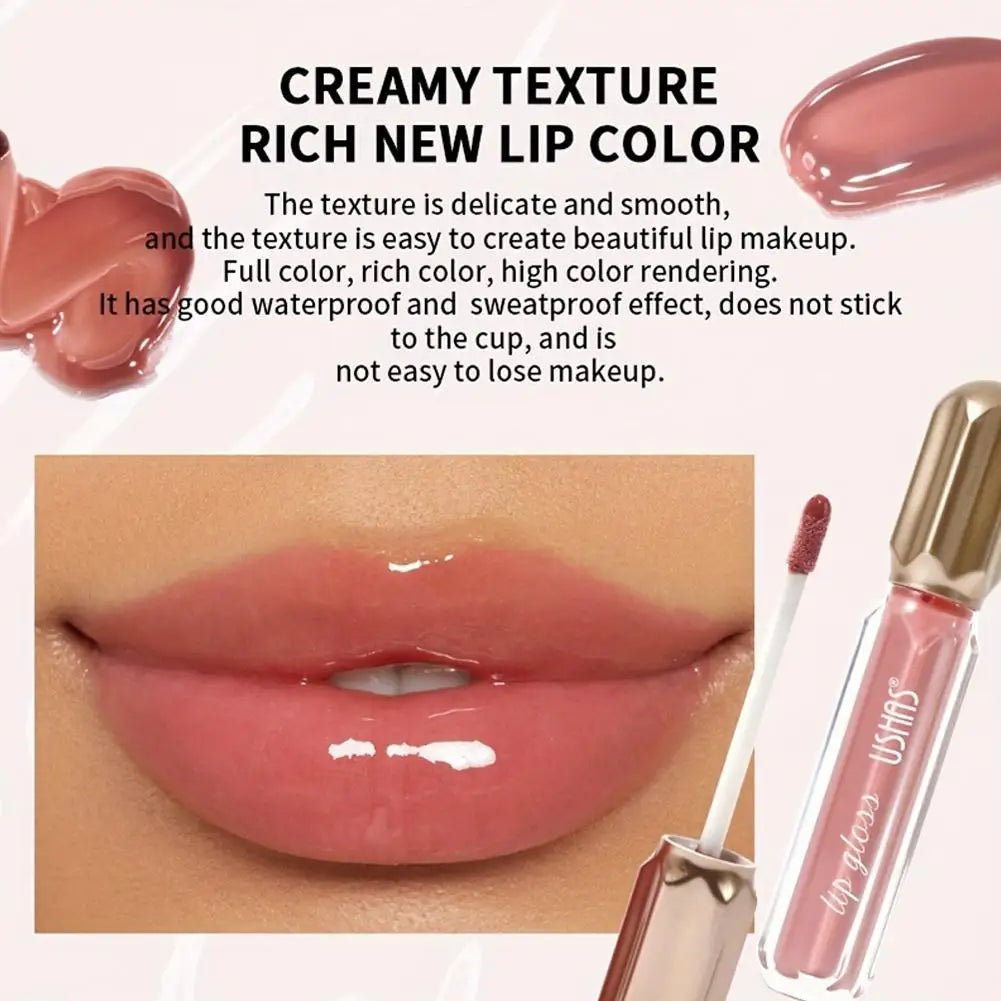 Mirror Pearl Lip Gloss Waterproof Long Lasting Moisturizing Lipstick Shine Glitter Lip Gloss Women Makeup Cosmetic TechVisio
