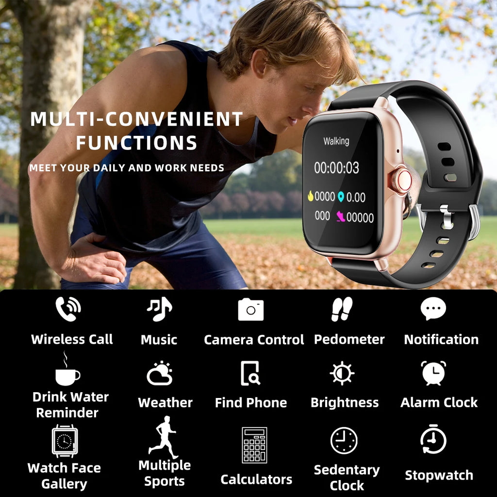 DESERTCAT Smartwatch – 1.83" Screen | BT5.2 | Health Tracking