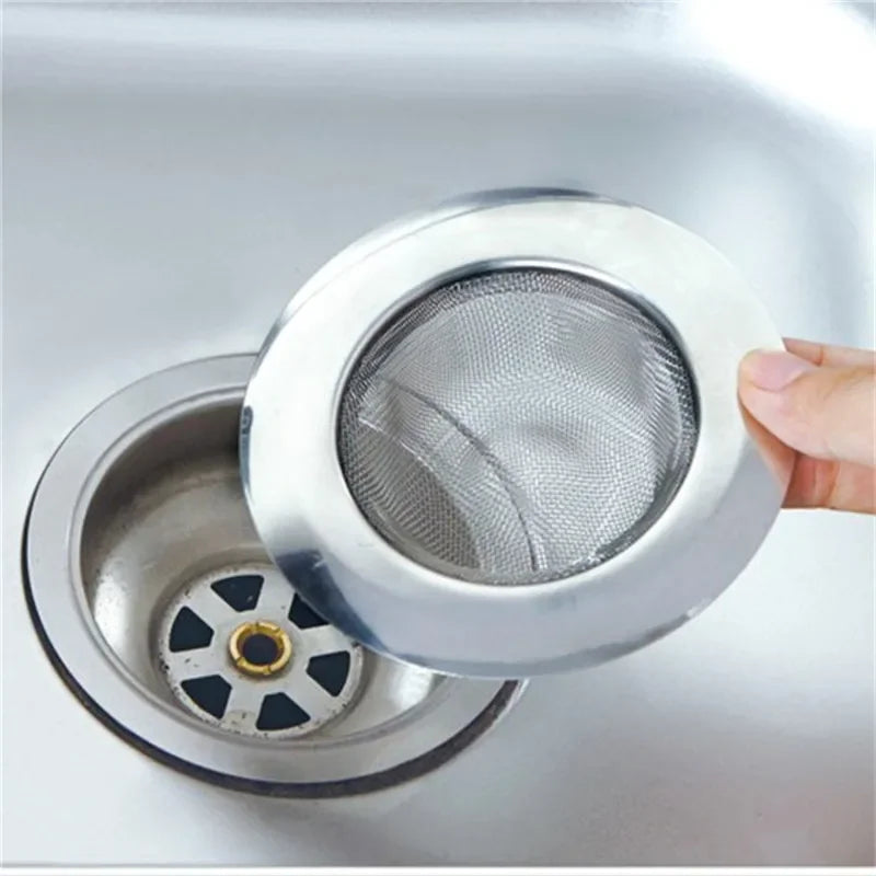 Stainless Steel Bathtub Hair Catcher Stopper Shower Drain Hole Filter Trap Kitchen Metal Sink Strainer Floor Drain TechVisio