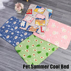 Summer Mat Pet Cooling Ice Blanket Mat Moisture Proof Dog Floor Sofa Cushion Skin Friendly Cat Sleep Breathable Pet Bed Covers TechVisio