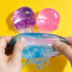 Squishy Méduse & Pieuvre Kawaii Jelly Water Anti-Stress – Boîte Cadeau TechVisio