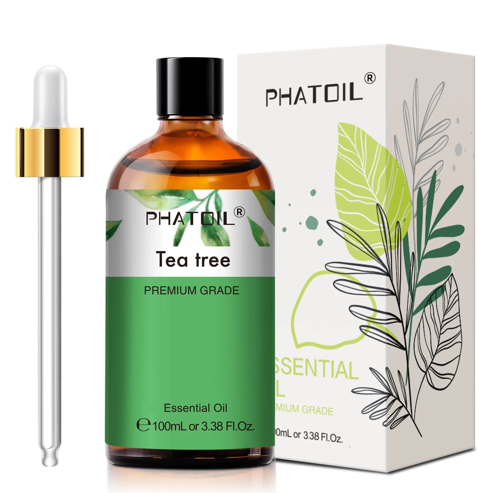 PHATOIL 100ml Pure Natural Essential Oils For Diffuser Candle Making Lavender Jasmine Vanilla Eucalyptus Aroma Essential Oil TechVisio