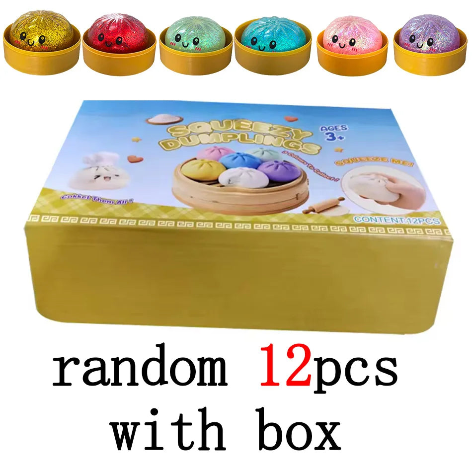 Squishy Anti-Stress Bao Ravioli – Fidget Toy TPR, Slow Rising