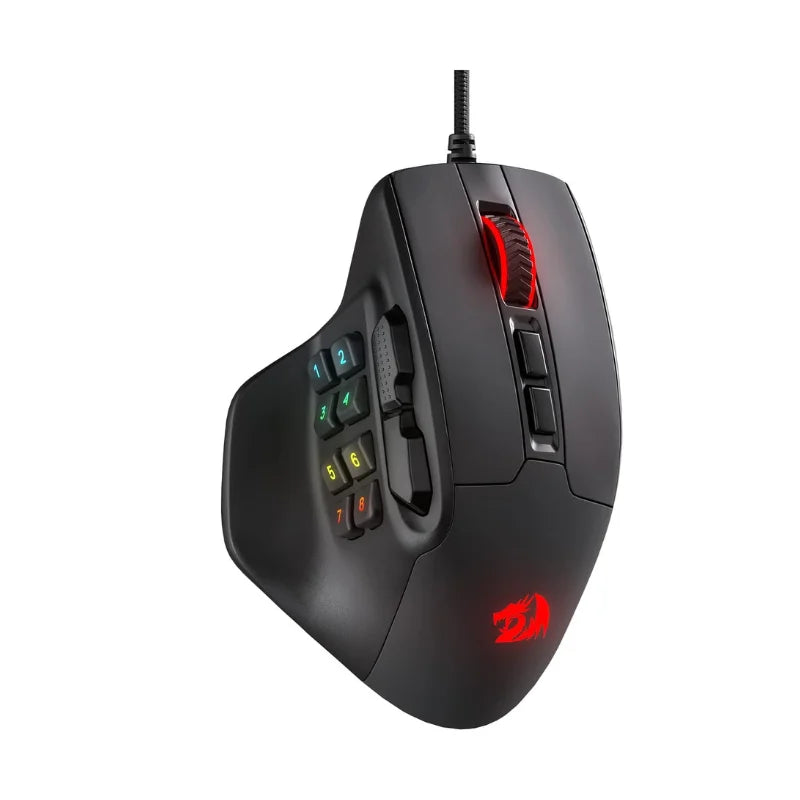 Redragon M811 Aatrox – 15-Button RGB MMO Gaming Mouse 12400 DPI
