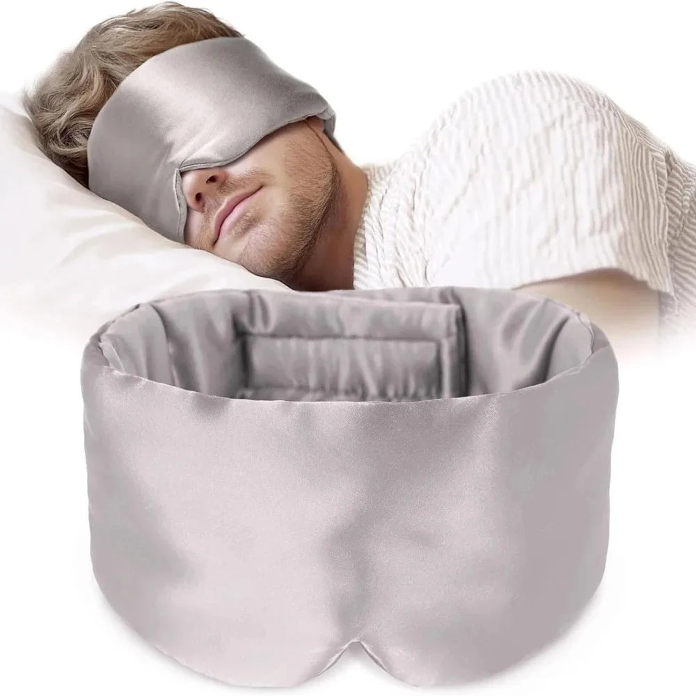 100% Mulberry Silk Sleep Mask – Anti-Wrinkle | Blackout | 6 Colors