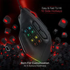 Redragon M811 Aatrox – Souris MMO 15 Boutons RGB 12400 DPI TechVisio
