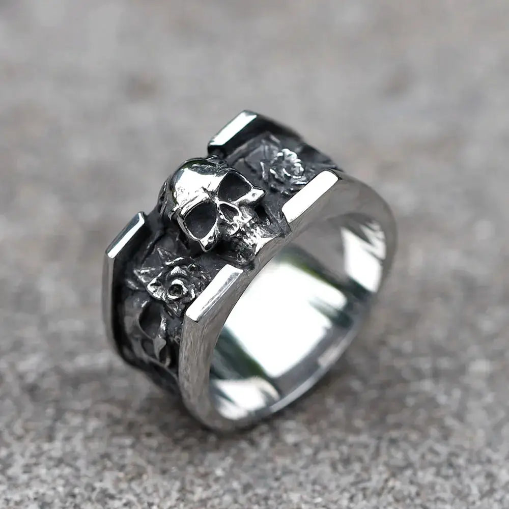 Bague Skull Vintage Vikingar Lin
