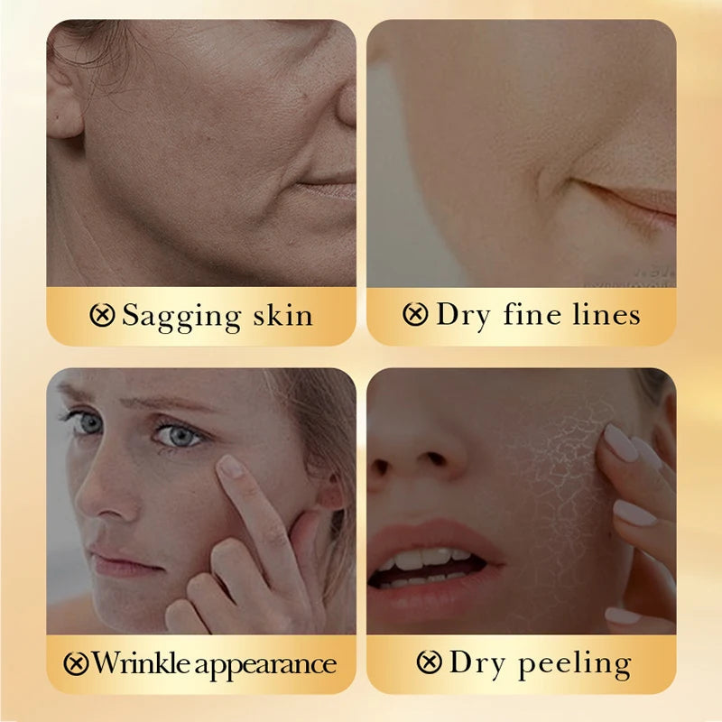 SADOER 24K Golden Collagen Serum for face Moisturizing Anti Wrinkles Hydrating Anti-aging Facial Essence Skin Care Products TechVisio