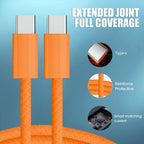 1/2/3m 60W Fast Charging Cable Data Line Type C To Type-C for Iphone 17 Pro Max USBC To C Cable Wire Cord for IPhone 15 16 17 TechVisio