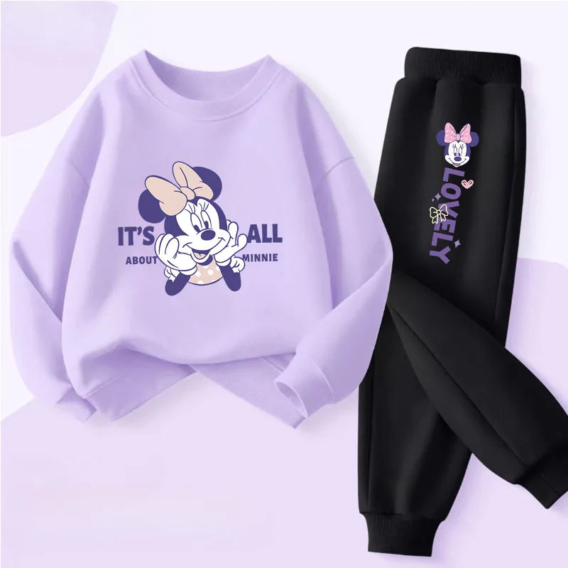 Spring Autumn New Style Children's Clothing Sets Baby Girls O Neck Sweatshirt Pants Two Piece Set Kids Breathable Thin Tracksuit TechVisio