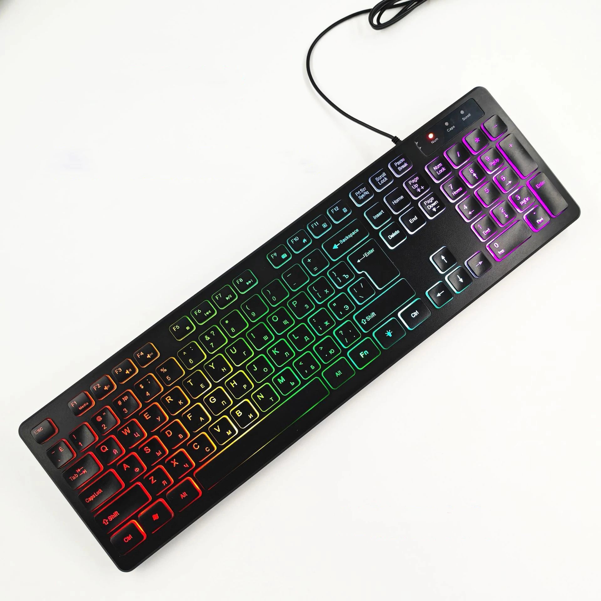 FUYUMY – RGB Gaming Keyboard 104 Keys USB Multi-language