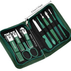 6-9 Pcs Manicure Set With Leather Case Professional Foot And Face Care Tool Kits Stainless Steel Nail Clipper Sets Gift TechVisio