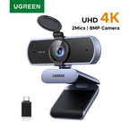UGREEN 4K FHD 1080P Webcam 8MP for PC, PDAF Auto Focus, Dual AI Noise-Cancelling Mics, Web cam Camera for Zoom/Teams/Google Meet TechVisio
