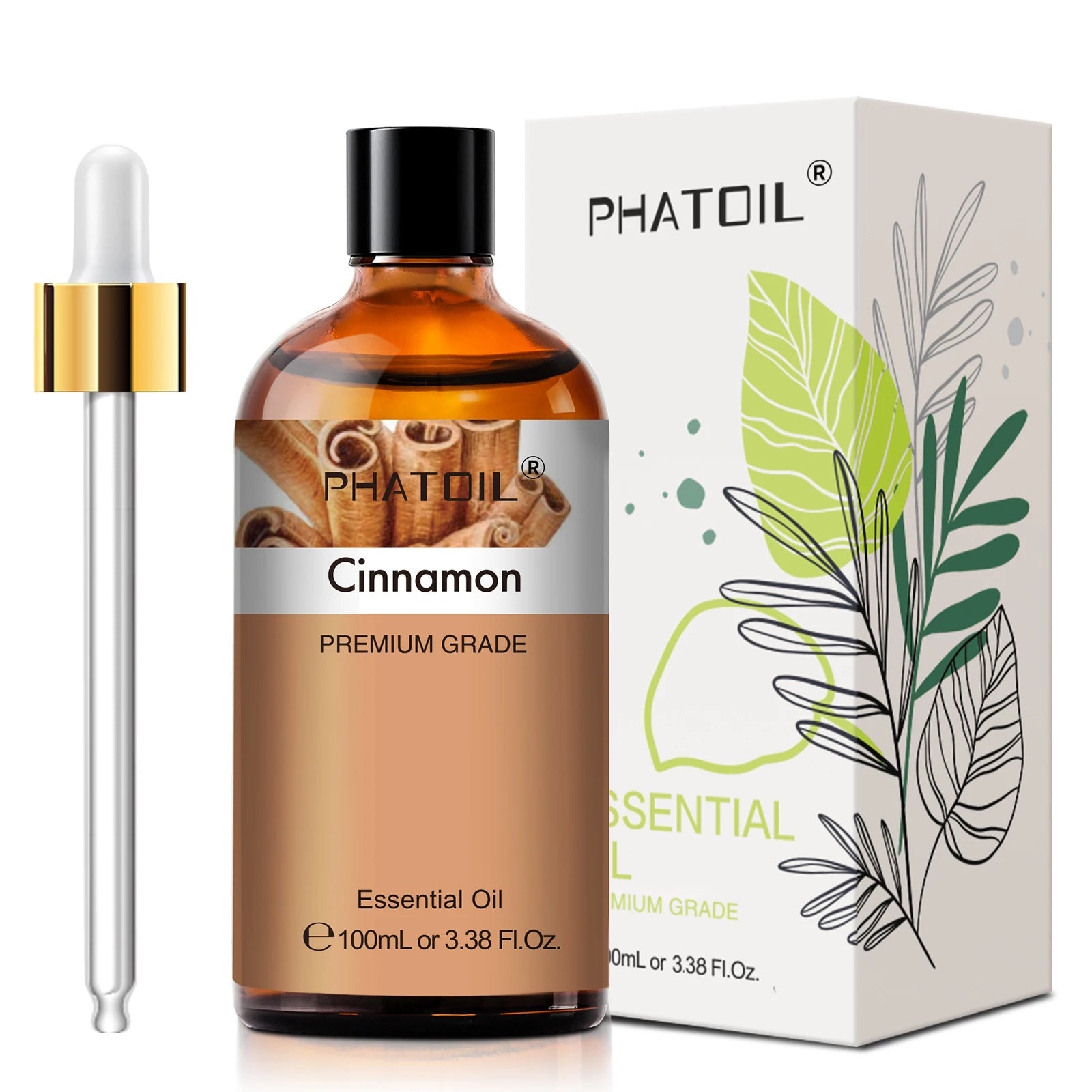 PHATOIL 100ml Pure Natural Essential Oils For Diffuser Candle Making Lavender Jasmine Vanilla Eucalyptus Aroma Essential Oil TechVisio