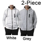 Men's Full Zip Hoodie Jacket Hooded Plain Pocket Sports Outdoor Daily Sports Hot Stamping Designer Basic Casual Sweatshirts TechVisio