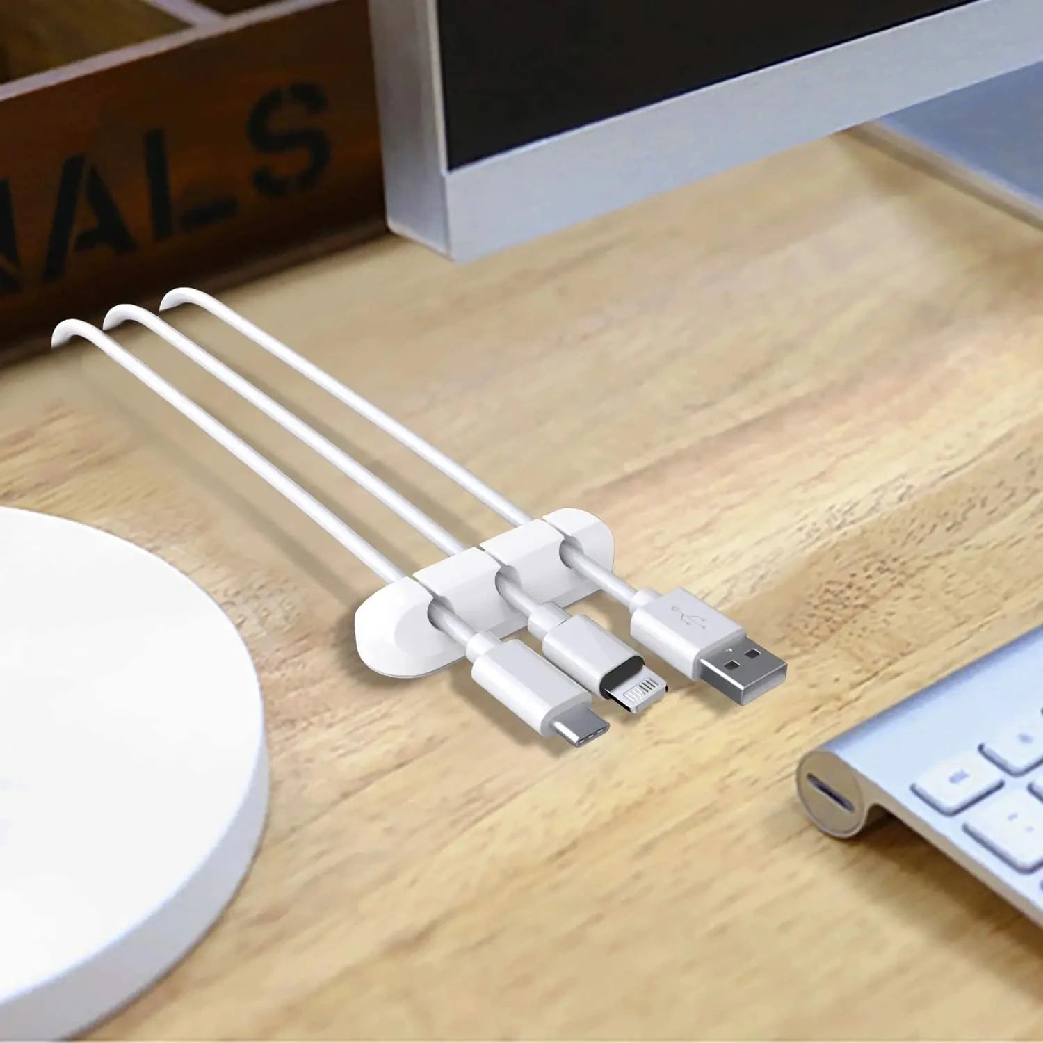 NNBILI Silicone Cable Organizer – 3, 5, or 7 Slots