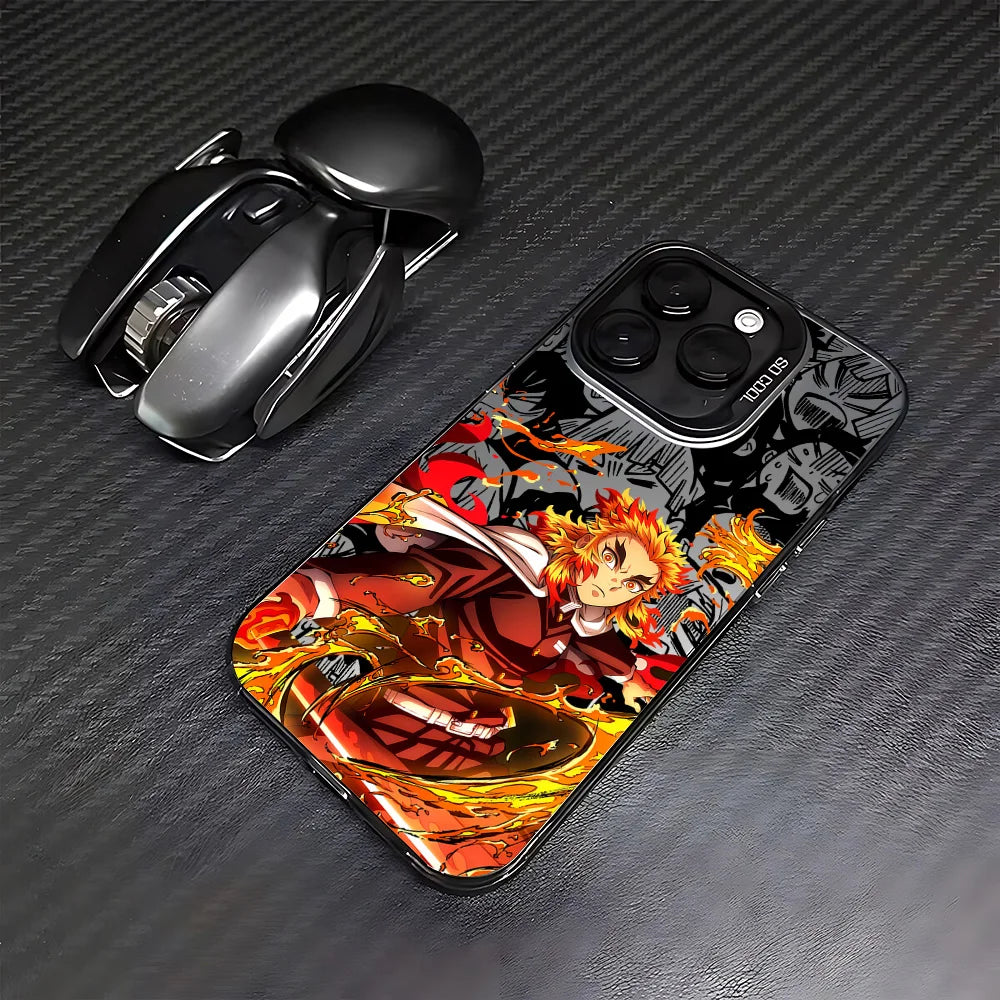 Anime D-Demons Slayers Phone Case for IPhone 16e 16 15 14 13 12 11 Mini Pro Max X XR XSMAX 8 7 Plus Anti Fall Matte Back Cover TechVisio