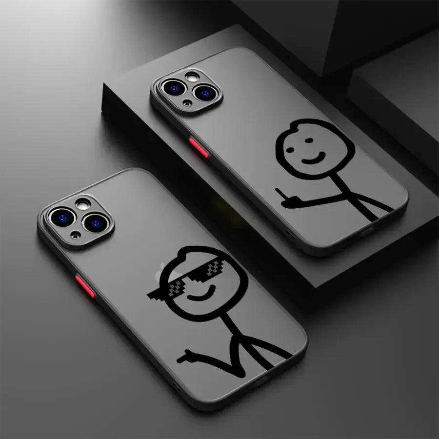 Coque iPhone Cartoon Matchman – Mat Anti-Choc PC+TPU TechVisio