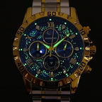 2026 Men Watch Light Luxury Business Steel Belt Moonphase Starry Night Light Waterproof Men's Fashion Quartz Clock Watches Gift TechVisio