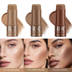 LANGMANNI Tri-Color Multi-Functional Face Brightening Contour Stick Contouring & Brightening Skin-Perfecting Stick TechVisio