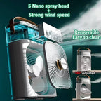 3 In 1 New Fan AIr Conditioner Household Small Air Cooler LED Night Light Portable Humidifier Air Adjustment Fan Office Home Fan TechVisio