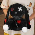 Spooky Gothic Bunny Stuffed Crazy Rabbit Plush Toys, Spooky Gothic Bunny Stuffed Animal Cute Horror Dreadful Bunny Doll, For Hal TechVisio