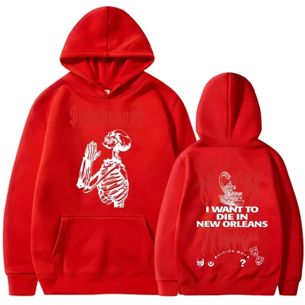 2025 New in gothic Double Sided printed streetwear Men women VI Ghostface Graphic Hoodie Unisex Fleece Long sleeve Sweatshirts TechVisio