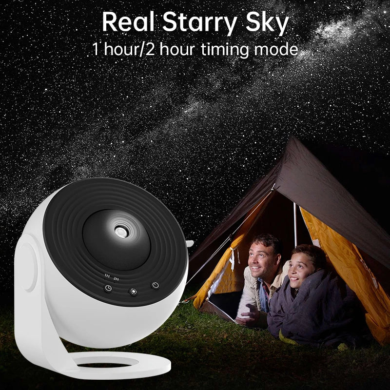 Projecteur Planétarium 12-en-1 AUSYLE – Veilleuse LED Galaxie, Rotation 360°, Cadeau Enfant & Déco