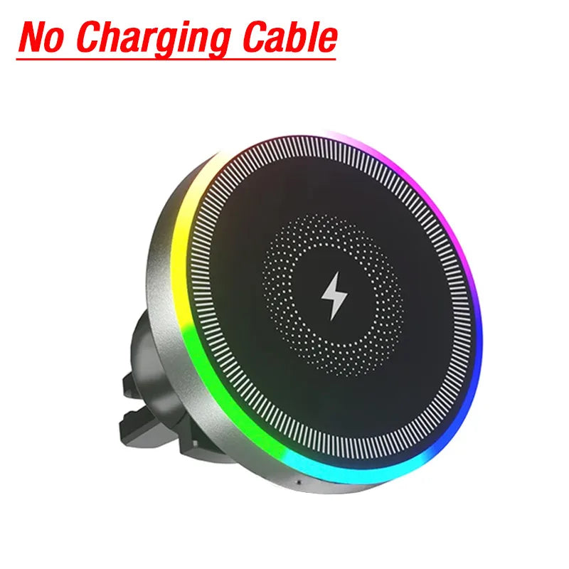 Support Voiture VIKEFON RGB – MagSafe | Sans Fil | 360° | iPhone 12-16