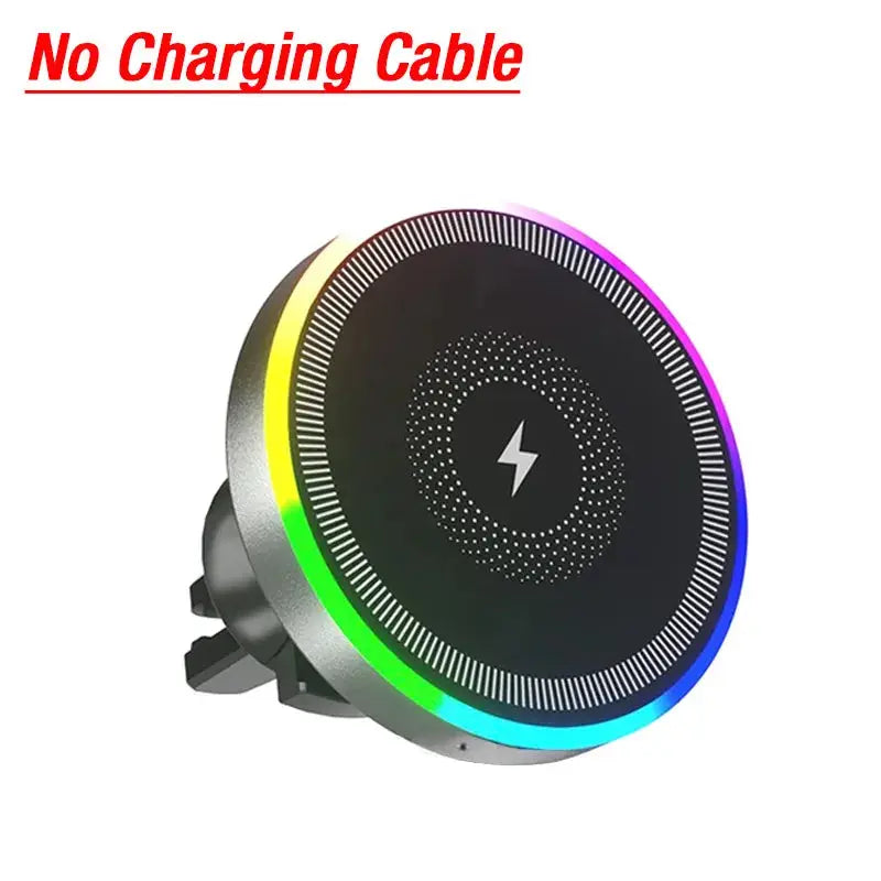 Support Voiture VIKEFON RGB – MagSafe | Sans Fil | 360° | iPhone 12-16 TechVisio