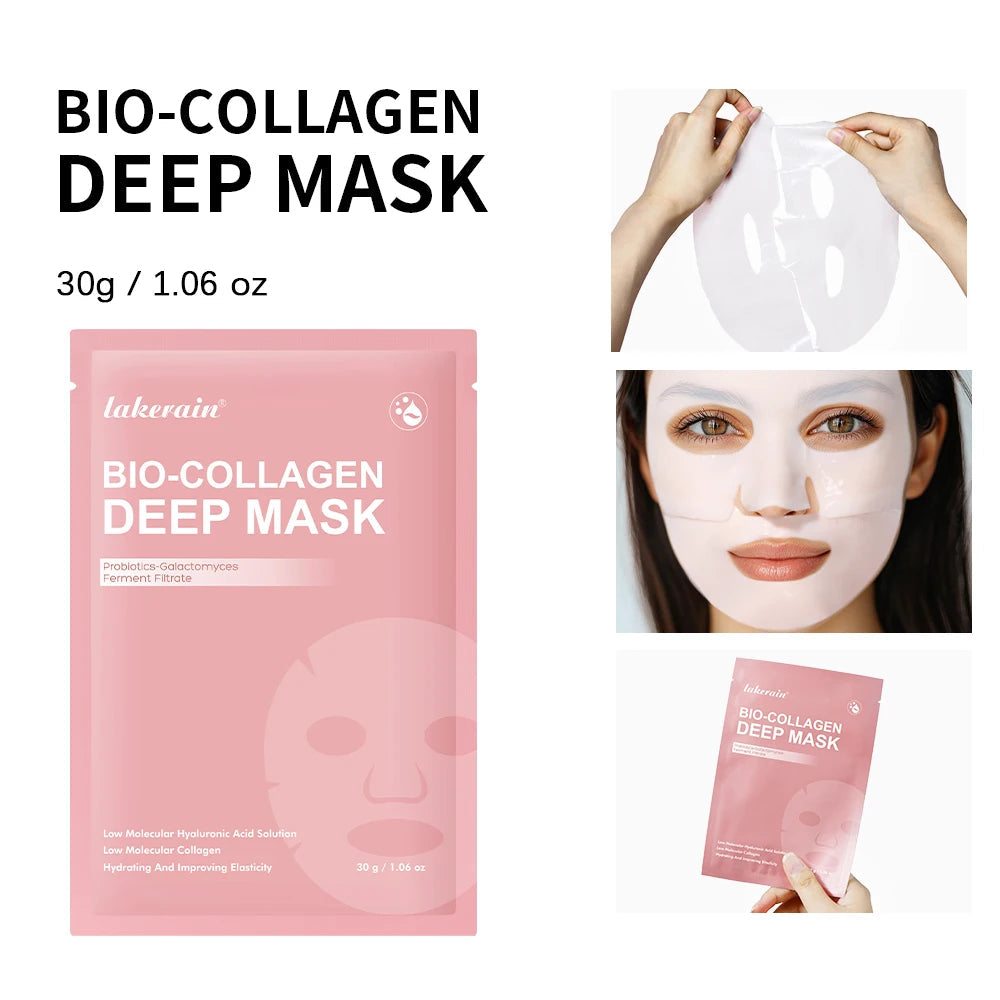 Korean Deep Collagen Mask Peel Off Mask Face Anti Wrinkle Lifting  Skin Care Masks Bio Pack Night Wrapping Woman Overnight Skin TechVisio