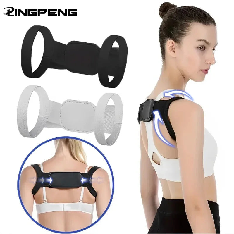 Adjustable Posture Corrector Back Support Shoulder Belt Rectify Straighten Correction Spine Corrector Health Postural Fixer Tap TechVisio
