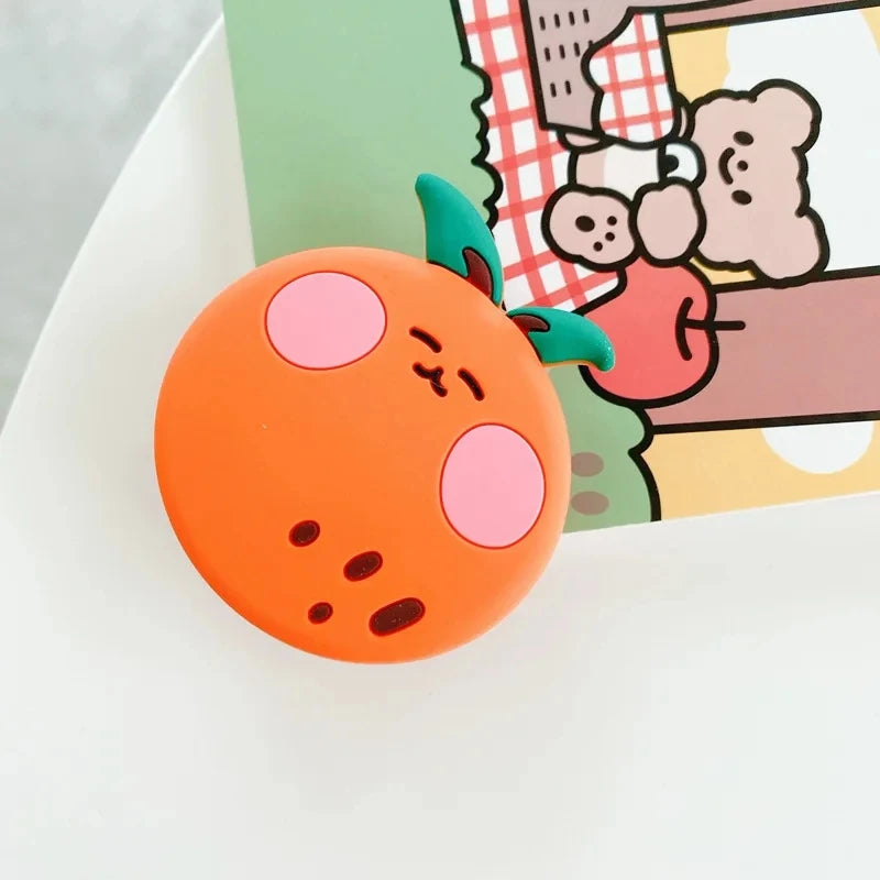 Support Grip Fraise Kawaii – Anneau Pliable | iPhone Android | 10 Coloris