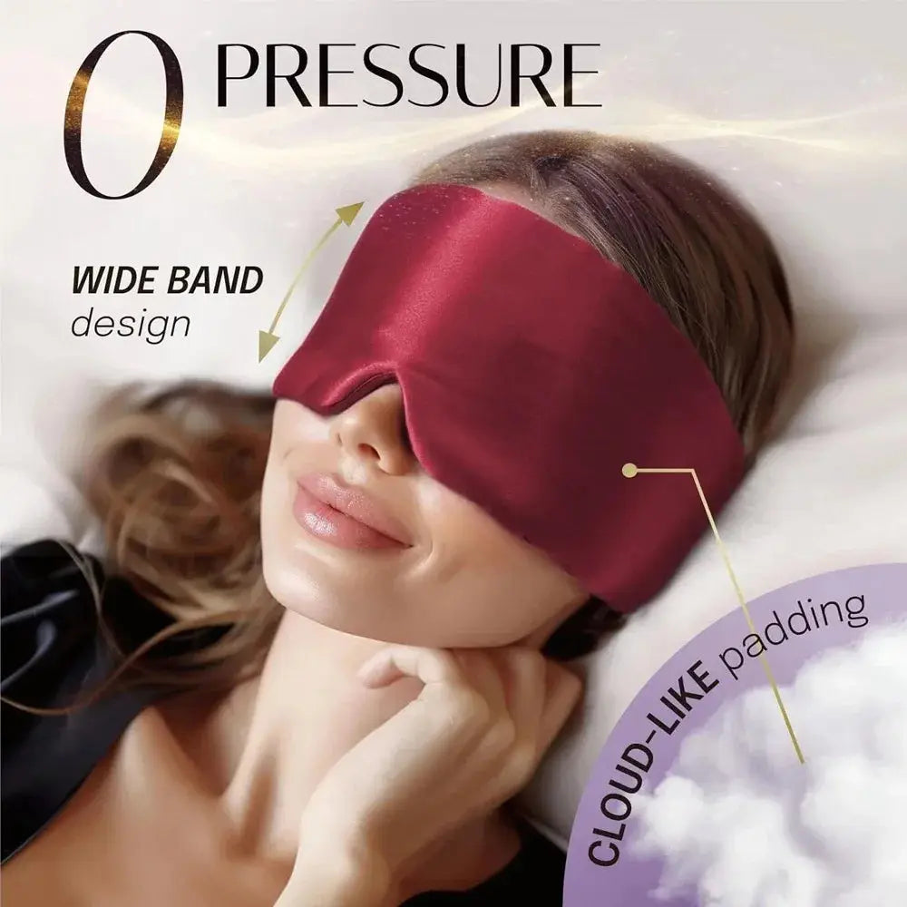 Masque Sommeil Soie de Mûrier 100% – Anti-Rides | Occultant | 6 Coloris TechVisio
