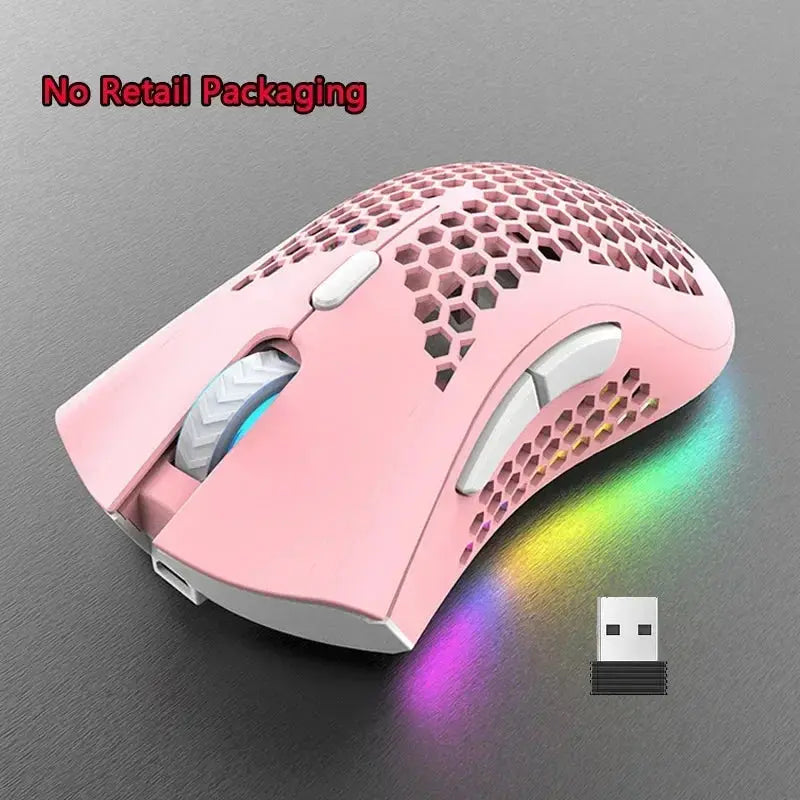 BM600 – Souris Gaming Sans Fil Honeycomb RGB 2.4GHz TechVisio