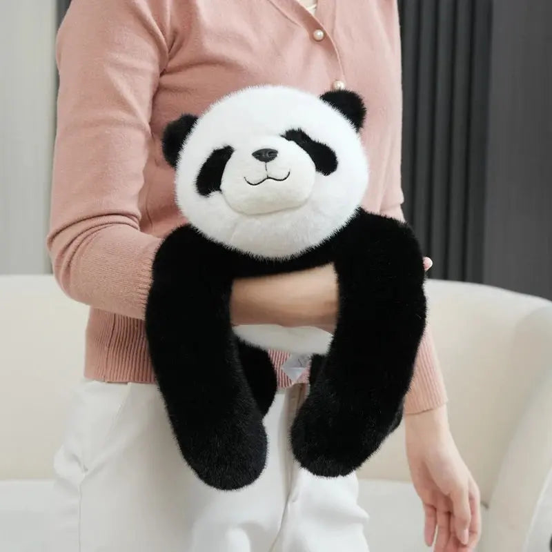 Peluche Panda Bras Longs – Coussin Doudou 30/45/65cm TechVisio