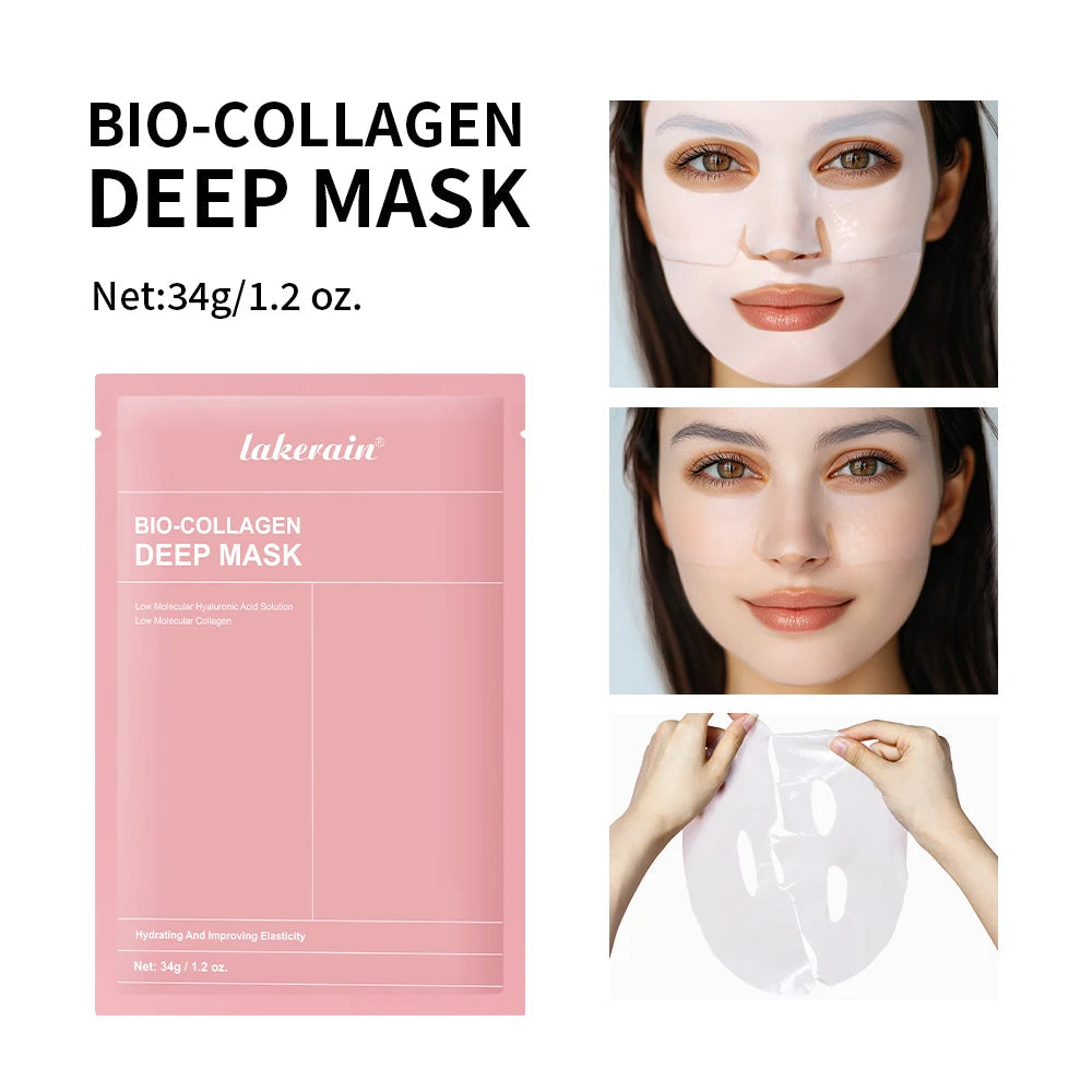 Korean Deep Collagen Mask Peel Off Mask Face Anti Wrinkle Lifting  Skin Care Masks Bio Pack Night Wrapping Woman Overnight Skin TechVisio