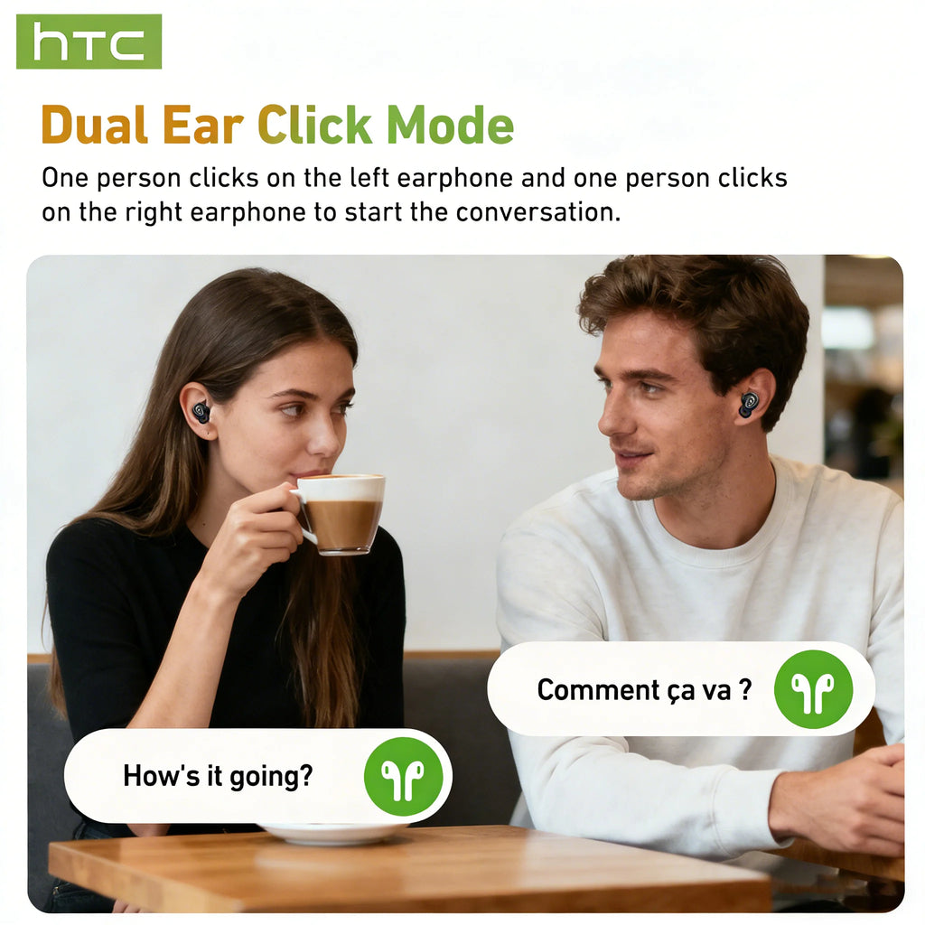 Écouteurs Sommeil HTC NE76 – 3g | BT 6.0 | Traducteur IA | 48h