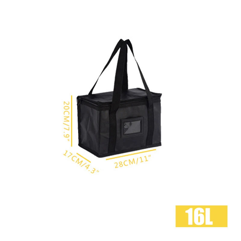 1pc Large Insulated Picnic Bags, Thermal Food Cooler Tote for Outdoor Camping Beach, Leakproof Portable Cooler Bag with Zipper TechVisio