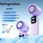 Ventilateur Portable Pliable USB + Poche à Glace – 100 Vitesses TechVisio