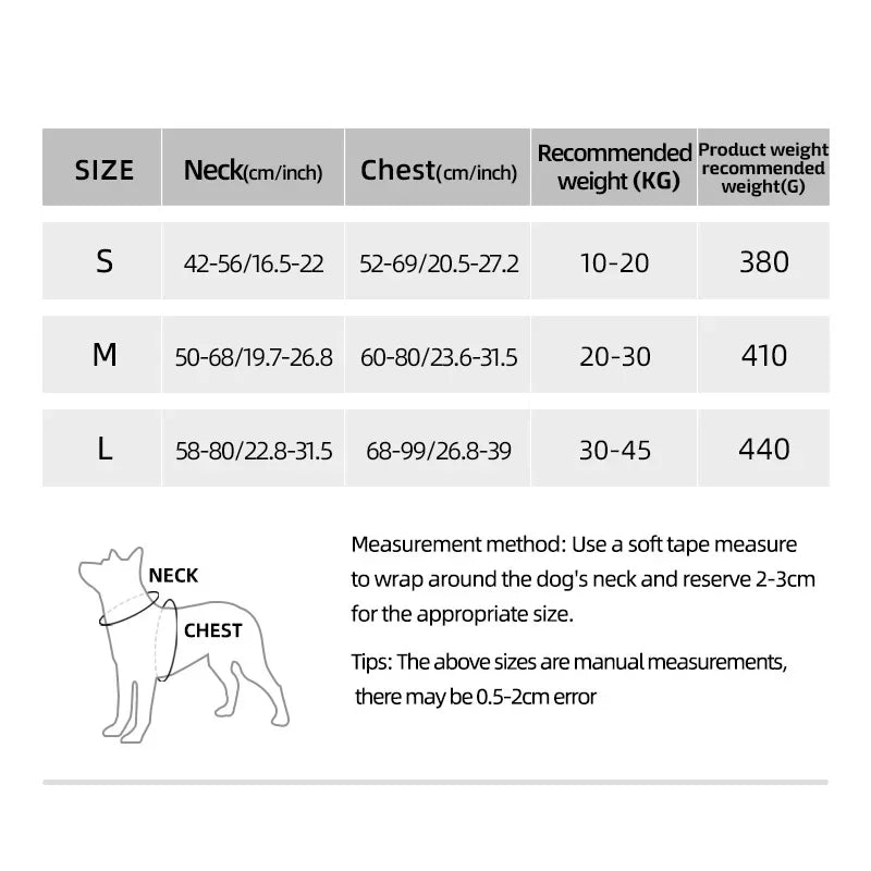 Dog Harness Outdoor Sports Harness Adjustable Anti-Breakaway Harness Easy-To-Control Dog Accessories For Medium And Large Dogs TechVisio