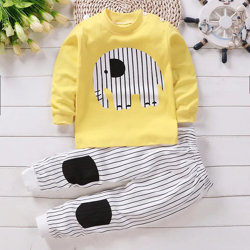 Kids Clothes Children Sets Children's Clothing Boys Girls CottonAutumn winter Clothing Pants Sleepwear Underwear Christmas Gift TechVisio