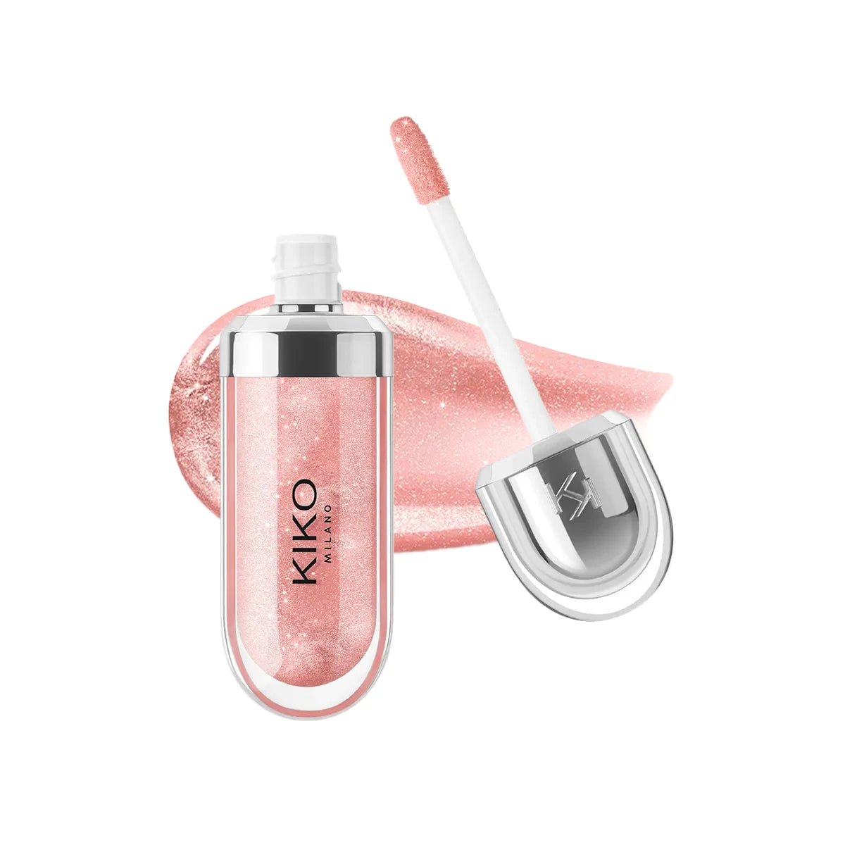Original Kiko 3D Mirror Lip Glaze Waterproof Non Fading and Non Stick Cup Gentle Bean Paste Color Fine Shiny Point Charm Red TechVisio
