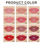 Rouge à Lèvres Mat Velours Waterproof – 12 Teintes TechVisio