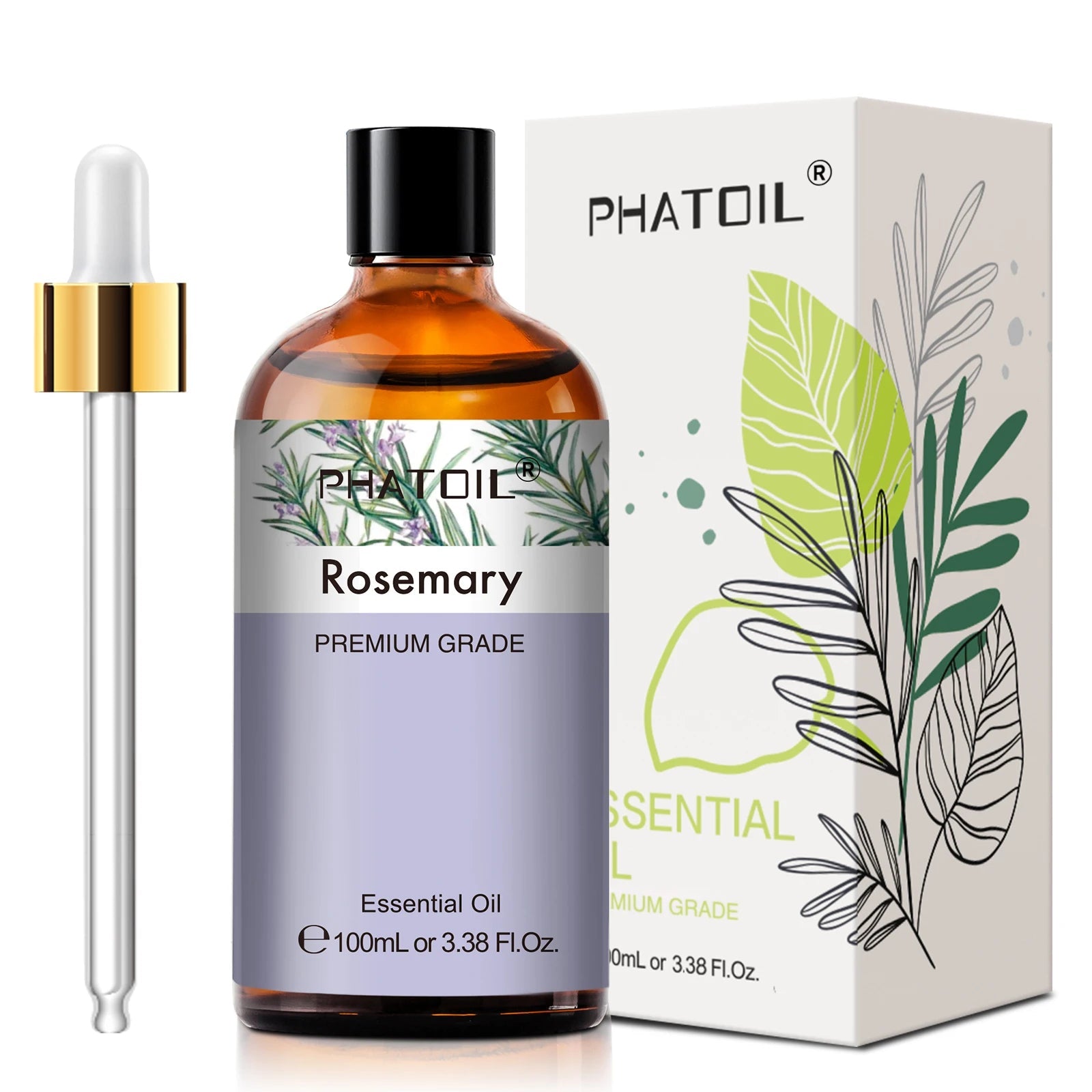 PHATOIL 100ml Pure Natural Essential Oils For Diffuser Candle Making Lavender Jasmine Vanilla Eucalyptus Aroma Essential Oil TechVisio