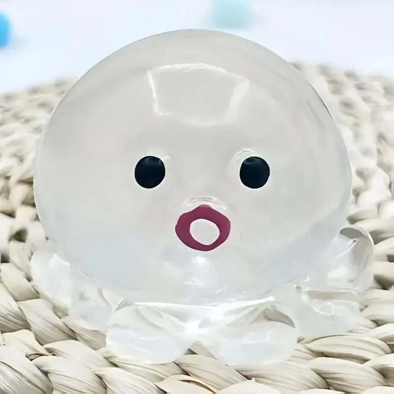 Pieuvre Squishy Anti-Stress Océan – Jouet Squeeze Extensible, Rebond Lent, Cadeau Décompression TechVisio